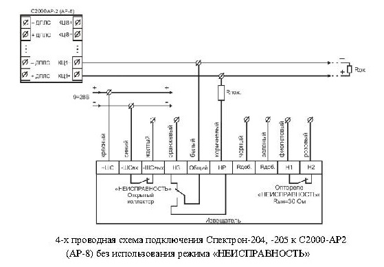 Спектрон 401 схема подключения